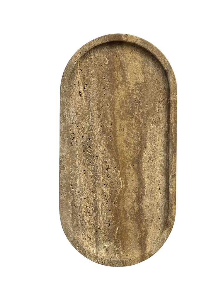 plateau beige marmer M