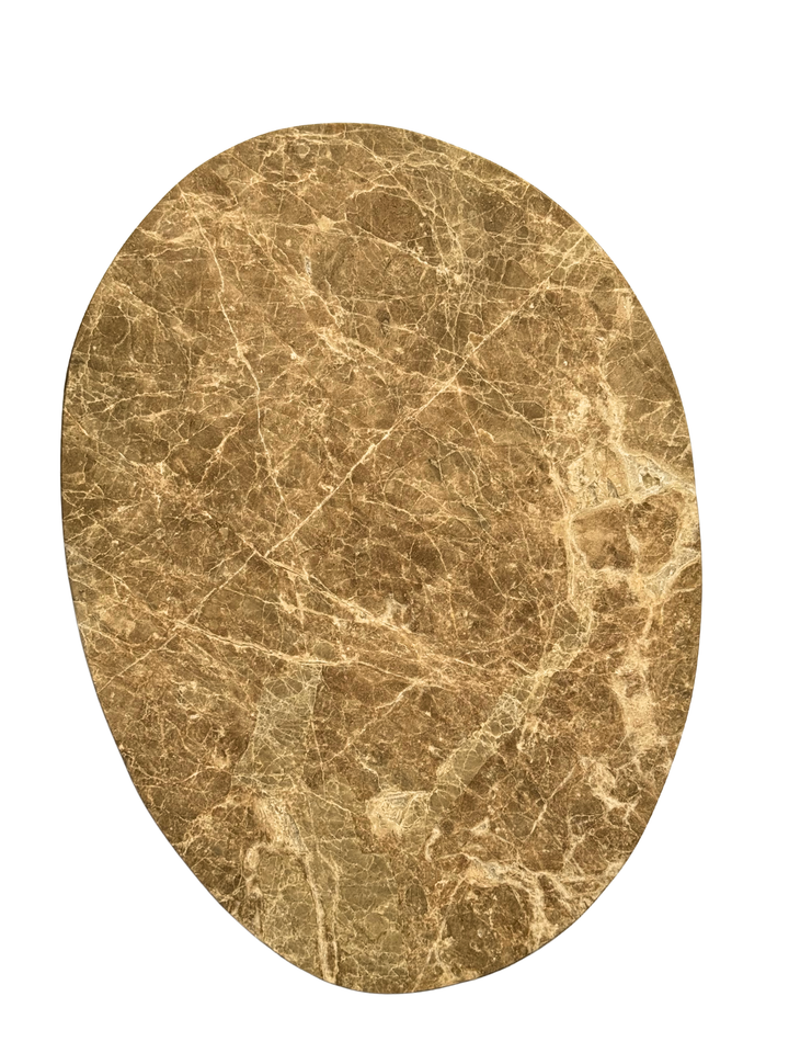 plateau marmer ovaal