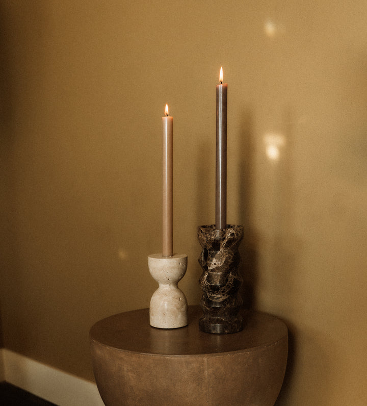 kandelaar marmer wit