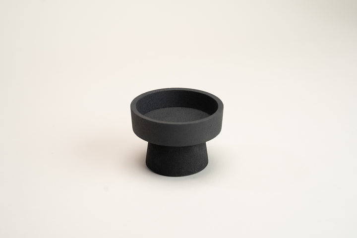 zwart stompkaars houder