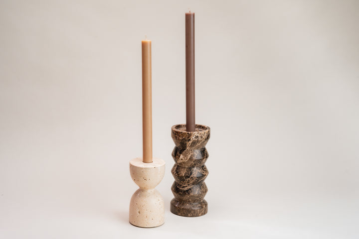 kandelaar marmer wit